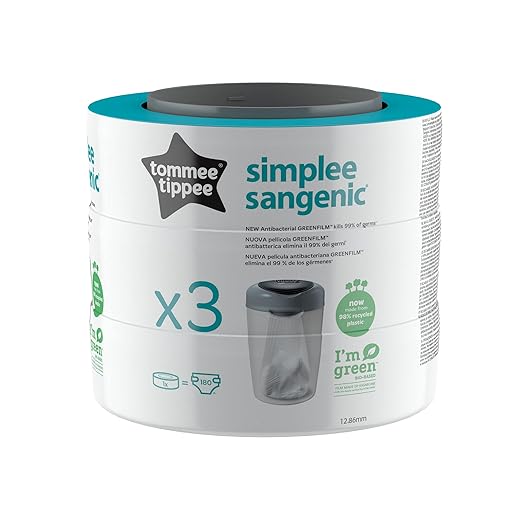 3 recambios para el Contenedor Simplee Sangenic de Tommee Tippee