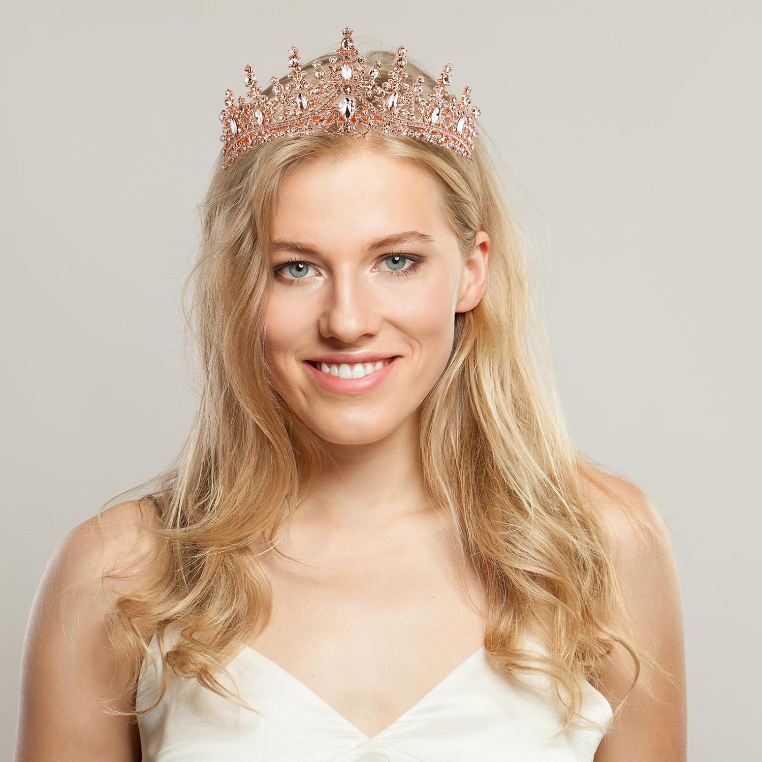 Tiaras and Crowns for Women Princess Crystal Tiara Crown with Comb Rhinestone Hair Accessories