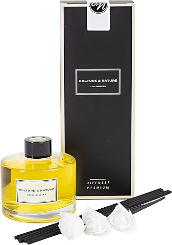 Miniatura 9 de CULTURE & NATURE Difusor de varillas de 6.7 oz (6.8 fl oz), juego de difusor de varillas aromáticas de rosa blanca