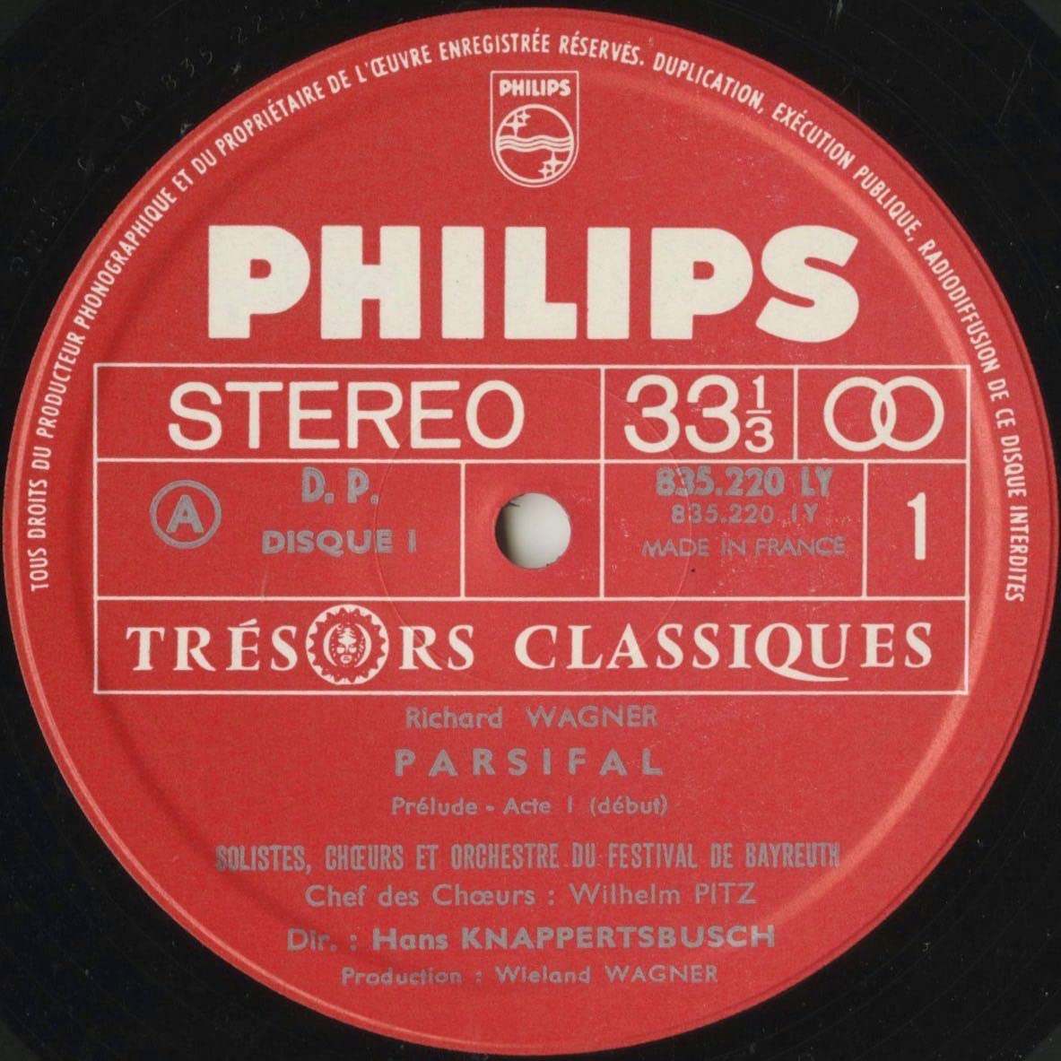 Amazon | ワーグナー:パルジファル（全曲）/PHILIPS:835 220-4 AY(5LPs