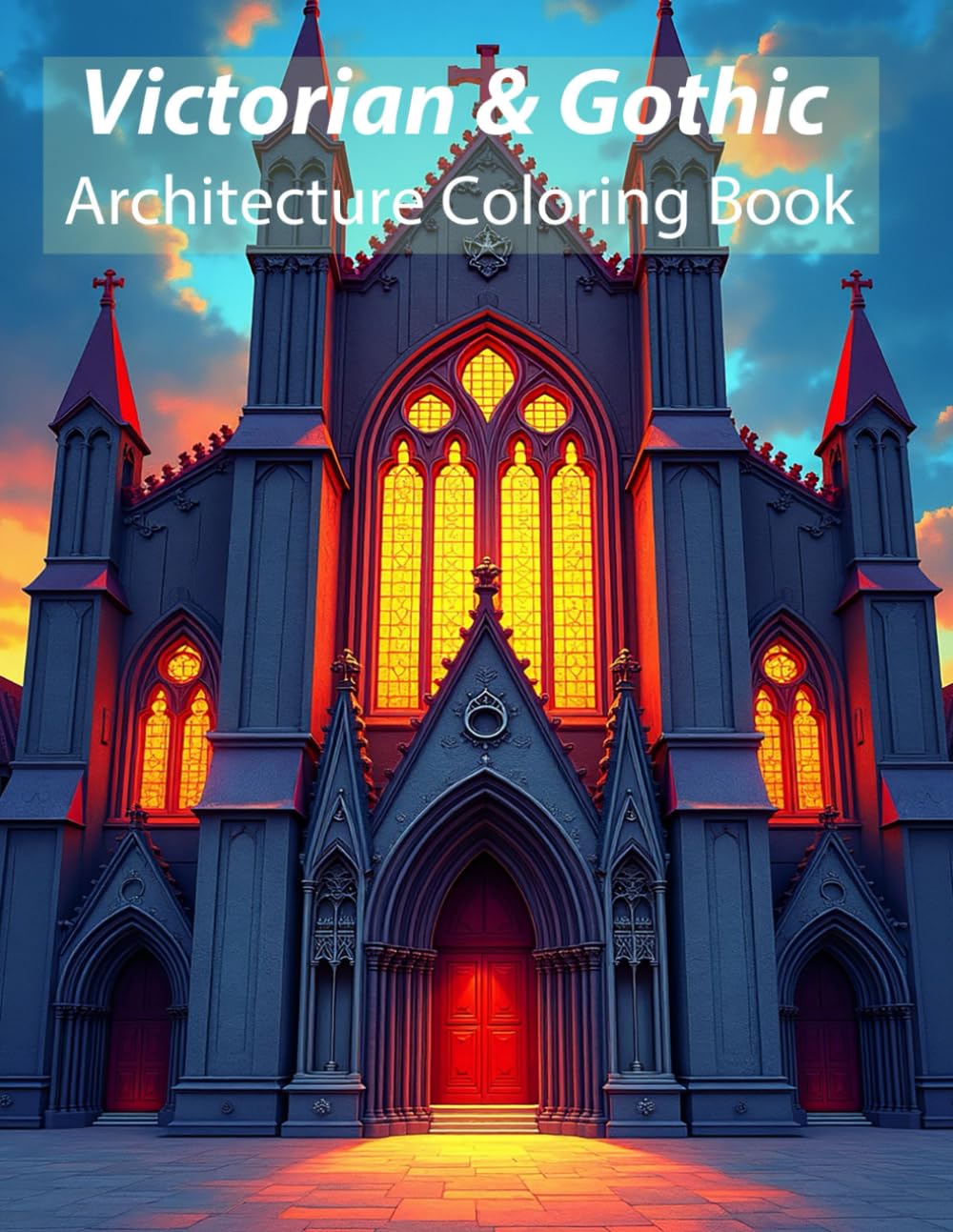 Victorian & Gothic Architecture Coloring Book: An Adult Coloring Book Featuring 50 Hand-Drawn Illustrations of Majestic Manors, Spooky Castles, ... Details for Relaxation and Stress Relief
