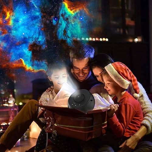 Miniatura 6 de Proyector de galaxia, proyector de estrellas de FLEVO 12 en 1, planetario 4K, realista, luz nocturna de cielo estrellado con sistema solar, luna de