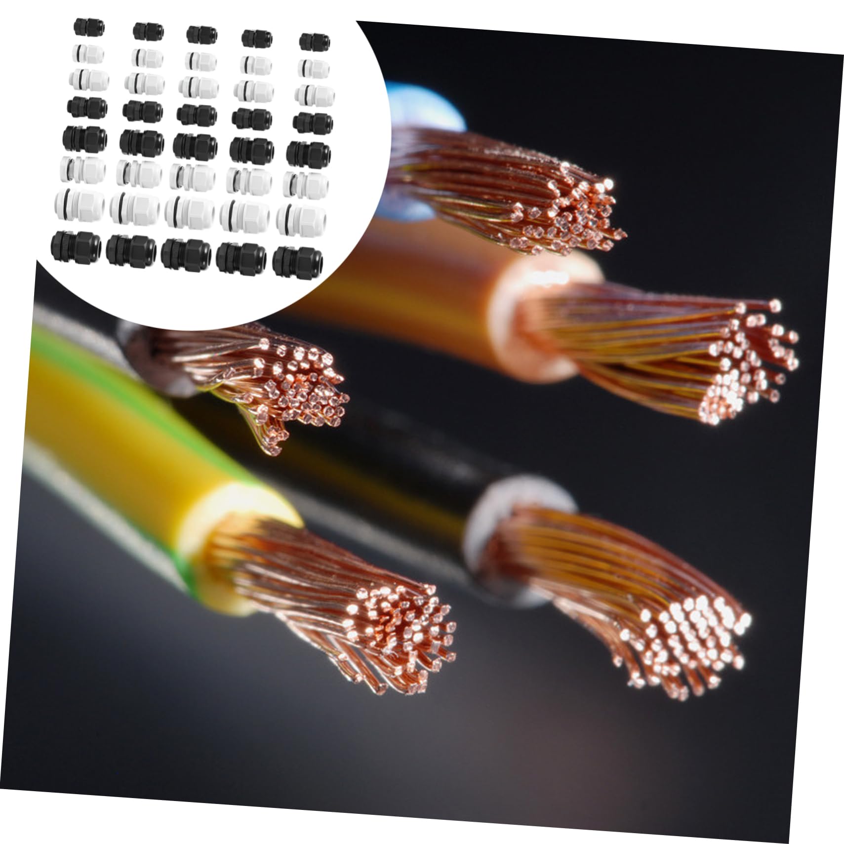 Tofficu 40 Piezas Prensaestopas Para Cables Conector De Cable Conector De Prensaestopas Para