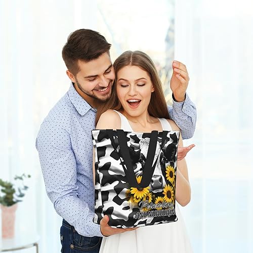 Miniatura 8 de Tiger King Print Canvas Tote Bolsa de comestibles Bolsos con estampado de tigre Bolsas de hombro