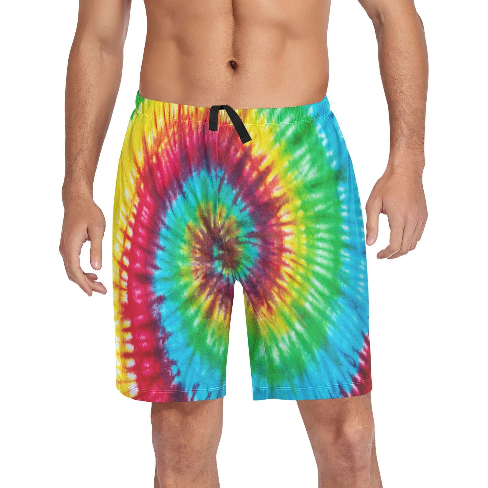 Cute Black Cats Pajama shorts Mens Lounge Sleep Shorts Super Soft Men Pajama Bottoms with Drawstring & Pockets