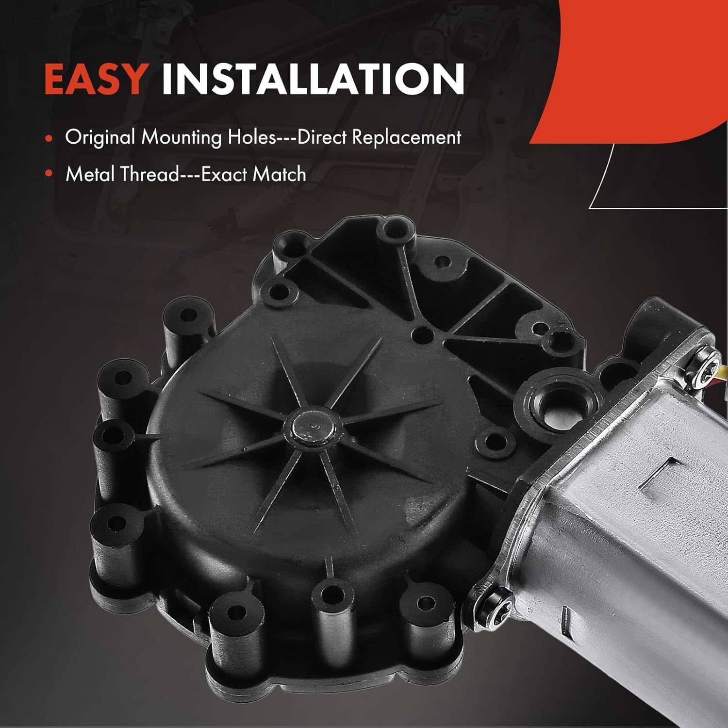 A-Premium Front Right Power Window Lift Motor Compatible with Honda Civic 1996-2000 (2-Door Only), Accord 1998-2002 (2-Door Only), Passenger Side, Replace# 04722S00A00, 72215S82A01