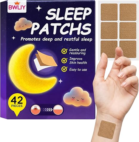 Sleep Patches for Adults, 42 Patches Sleep Patche, Natural Plant Based, Refreshed | Long-Lasting Night Comfort for Men & Women