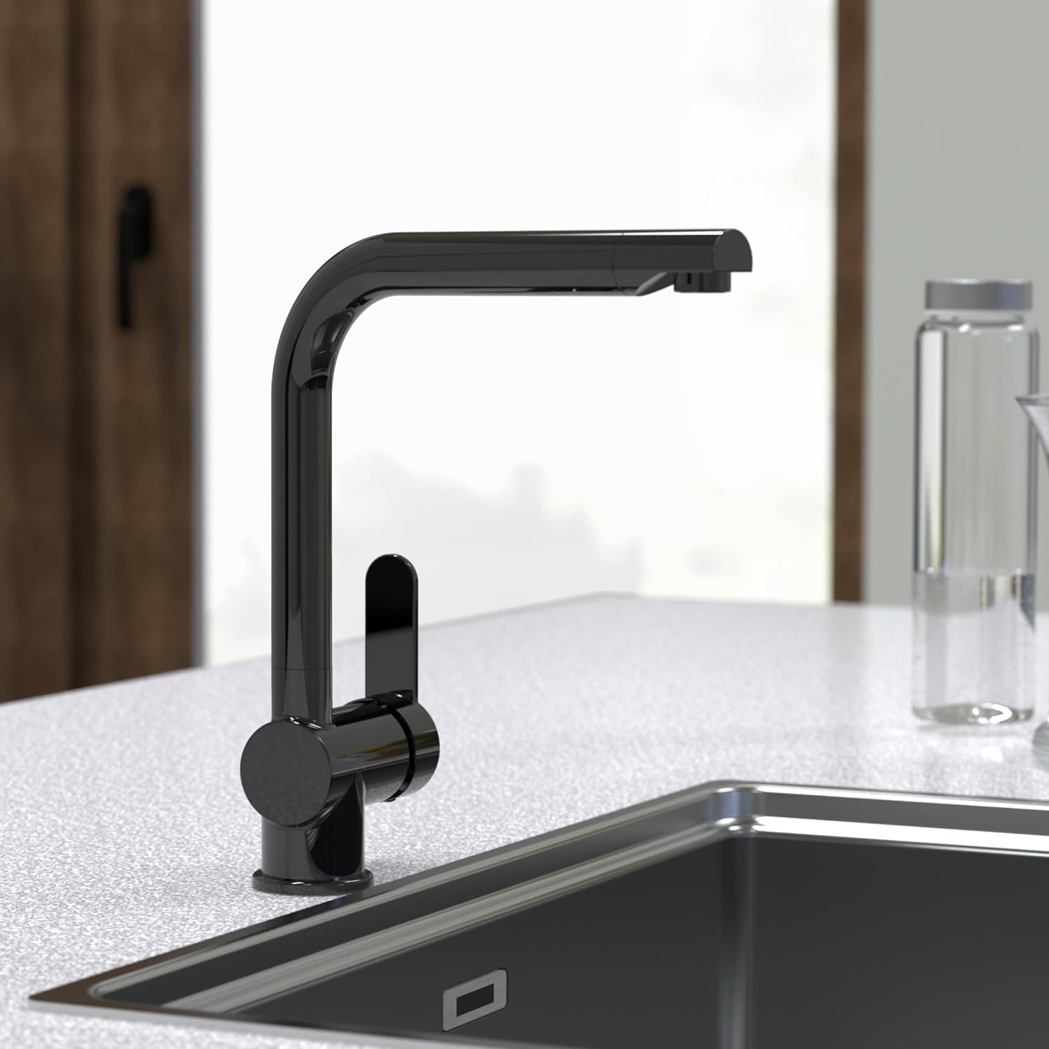 Meletup view of Schütte RIO Kitchen Faucet components