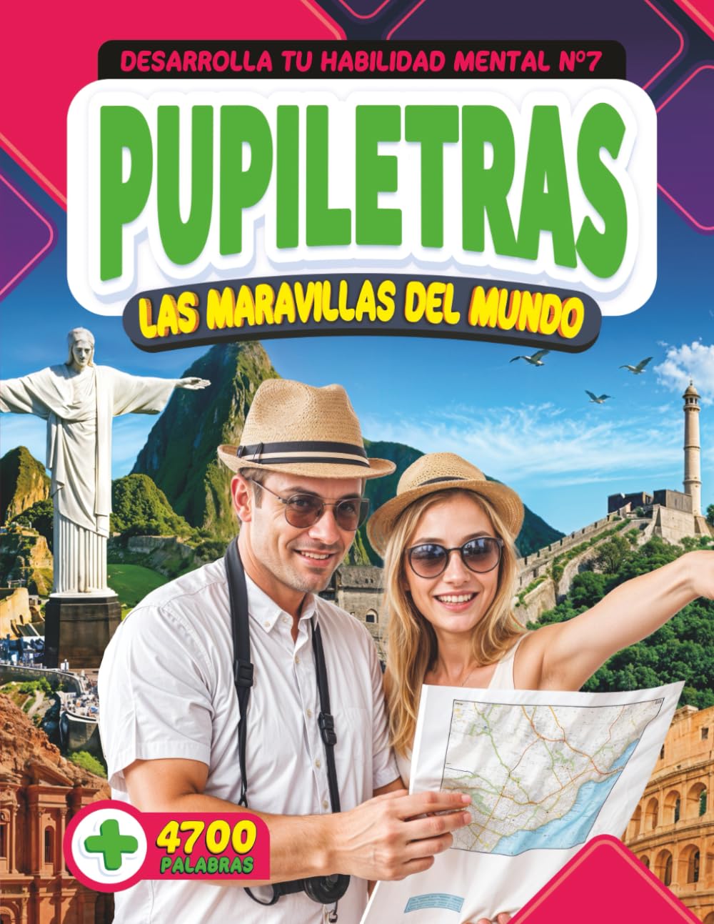 Pupiletras Maravillas del Mundo: Desarrolla tu habilidad mental con más de 4700 palabras