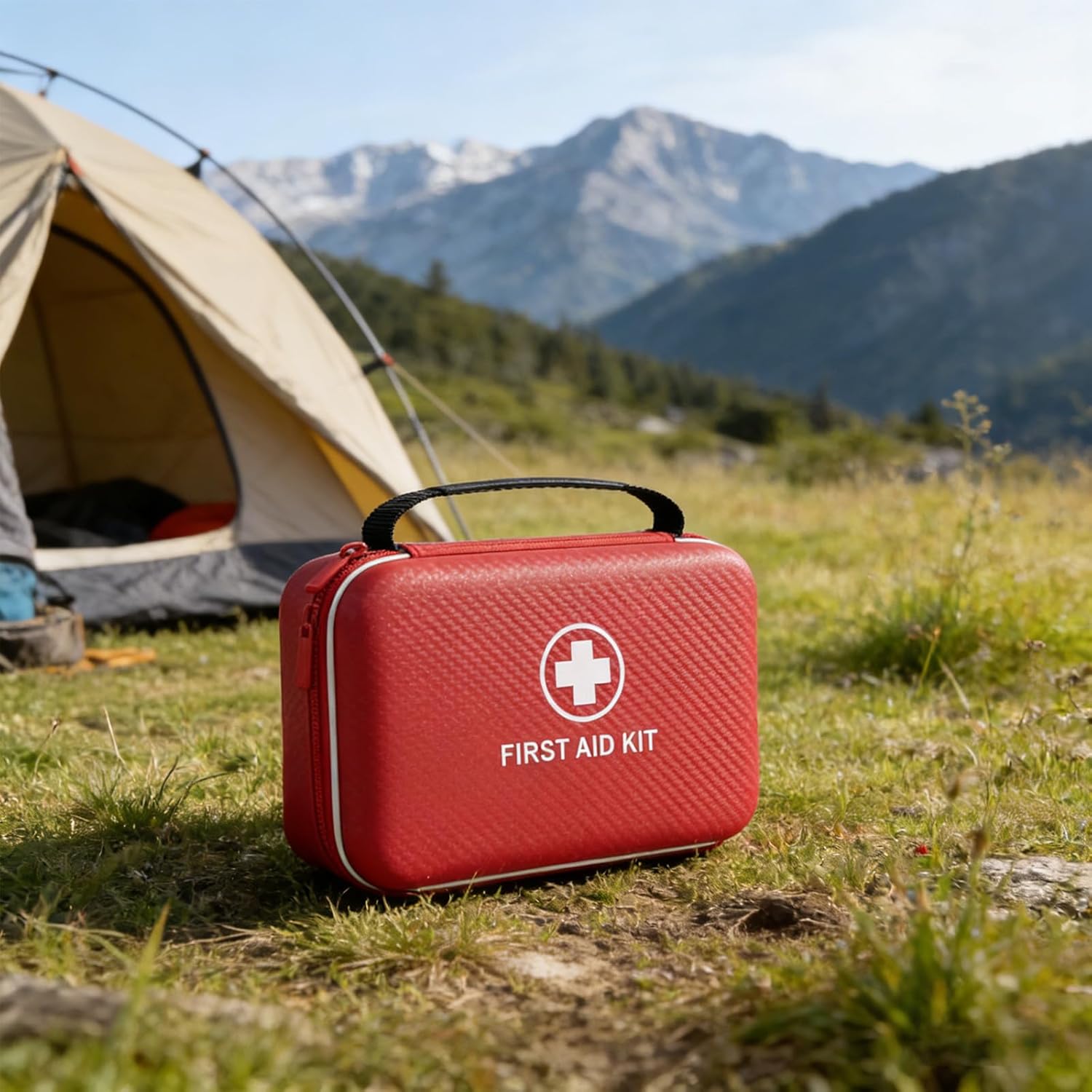 First Aid Kit - Smart Compartments Medical Kit, 2 Pack Large Capacity for Various Emergency Supplies, EVA Emergency Kit for Home, Car, Travel, Camping, Hiking, Office and Outdoor Emergencies