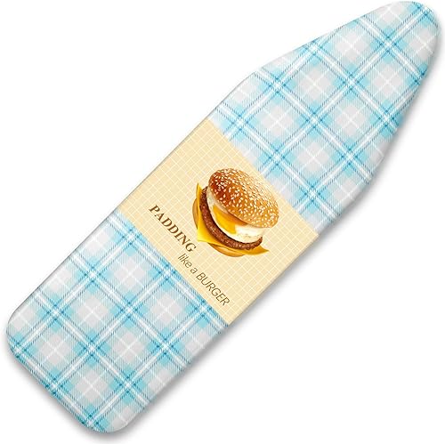 Vista 9 de BNDX Funda para tabla de planchar y almohadilla para regalo, revestimiento de silicona, acolchado resistente a la quemadura, acolchado extra grueso