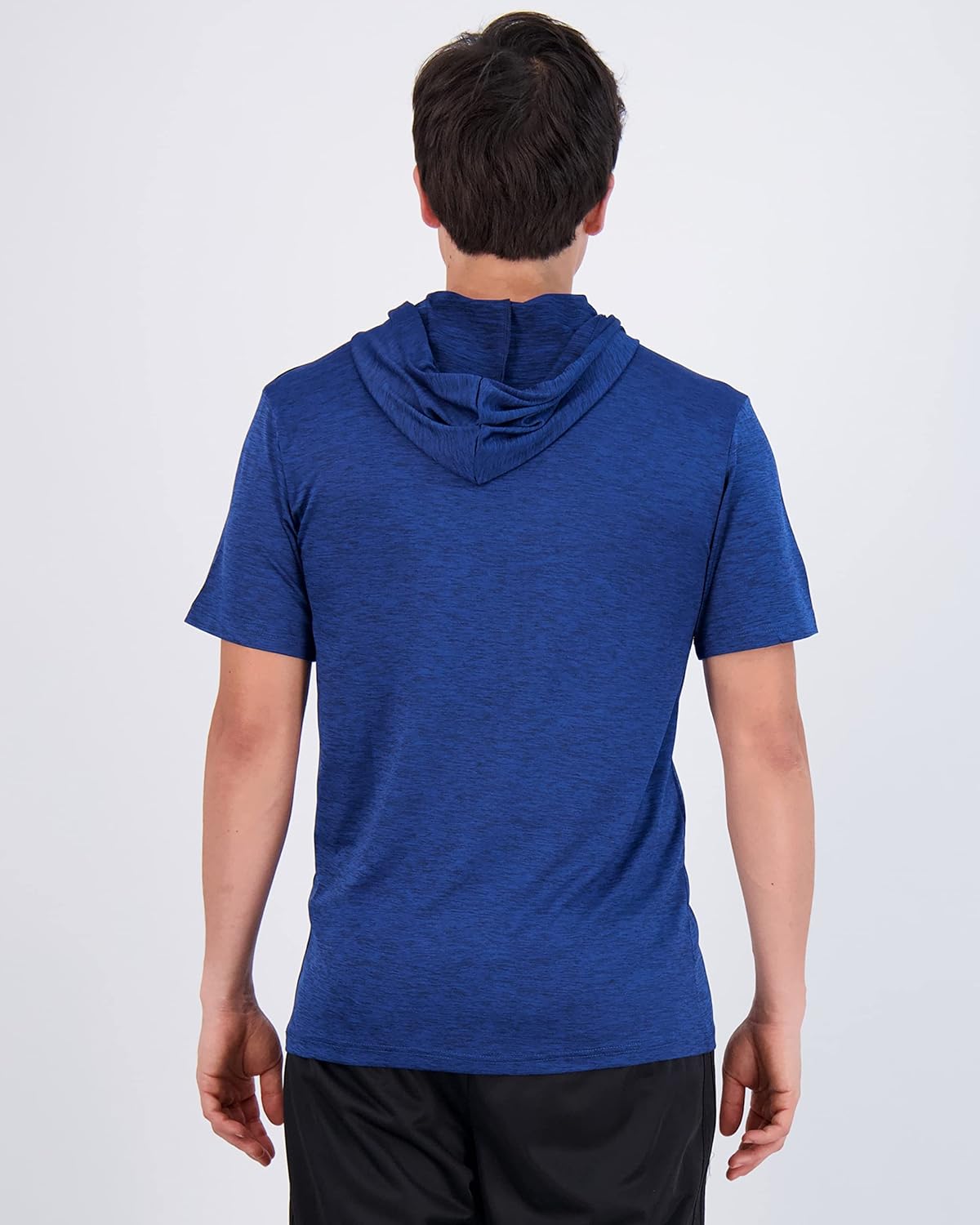 Real Essentials 3 Pack: Men's Dry Fit Short Sleeve Active Athletic Hoodie Pullover Sweatshirt (Available in Big & Tall) - Image 3