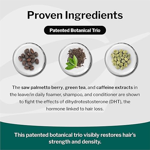 Miniatura 3 de Champú para pérdida de cabello  Fórmula vegana DHT para adelgazar el cabello desarrollado por dermatólogos  Experimenta un cabello más saludable