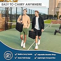 Vista 5 de Stadium Seats with Back Support,Bleacher Chairs with Cushion, Portable Folding Stadium Chair with Removable Cushion and Large Pocket for School