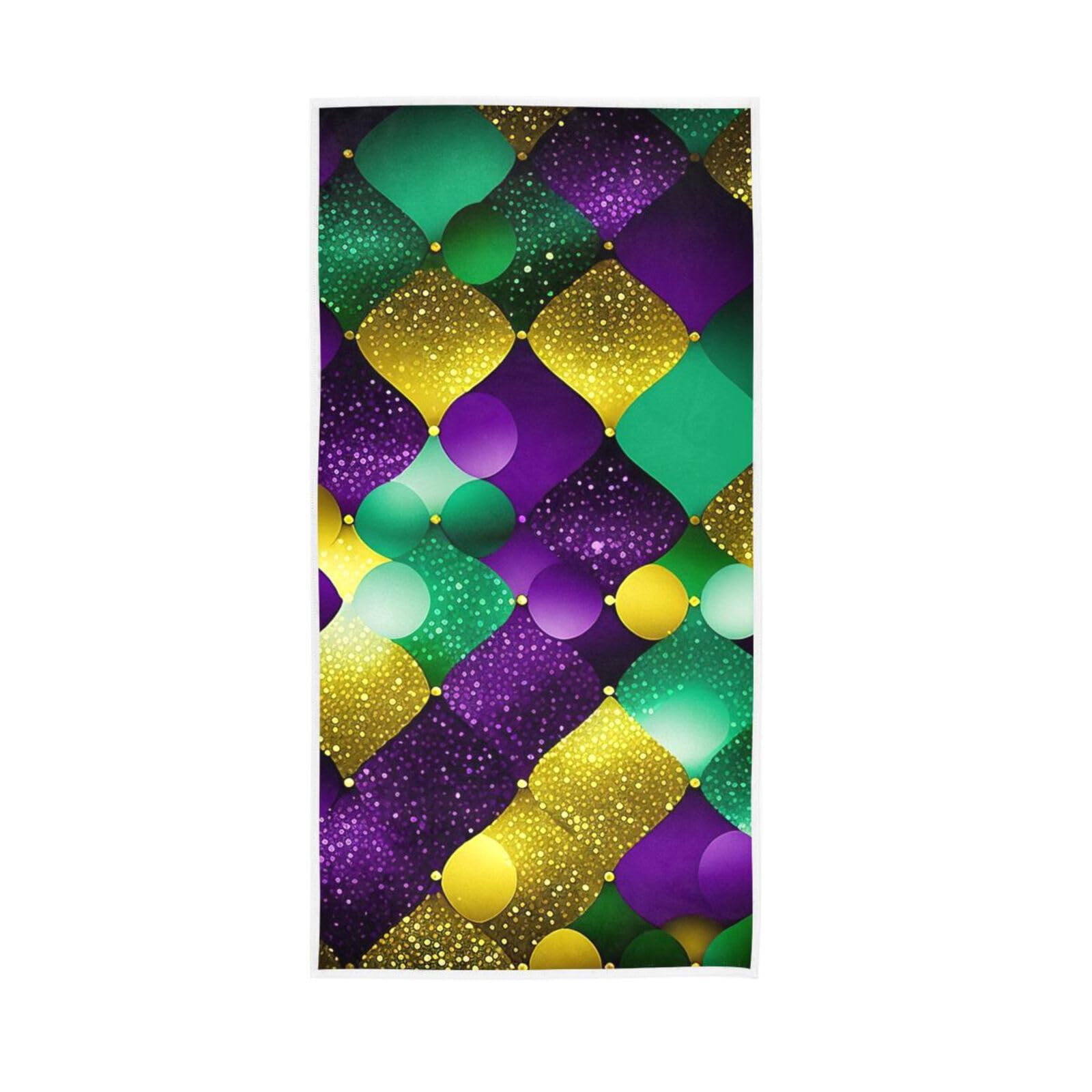 HUYGD Carnival Element 3 Hotel Towels, 15 x 30 Inch Decorative Bathroom Towels Fingertip Towels for Bathroom Pedicure Towels for Feet