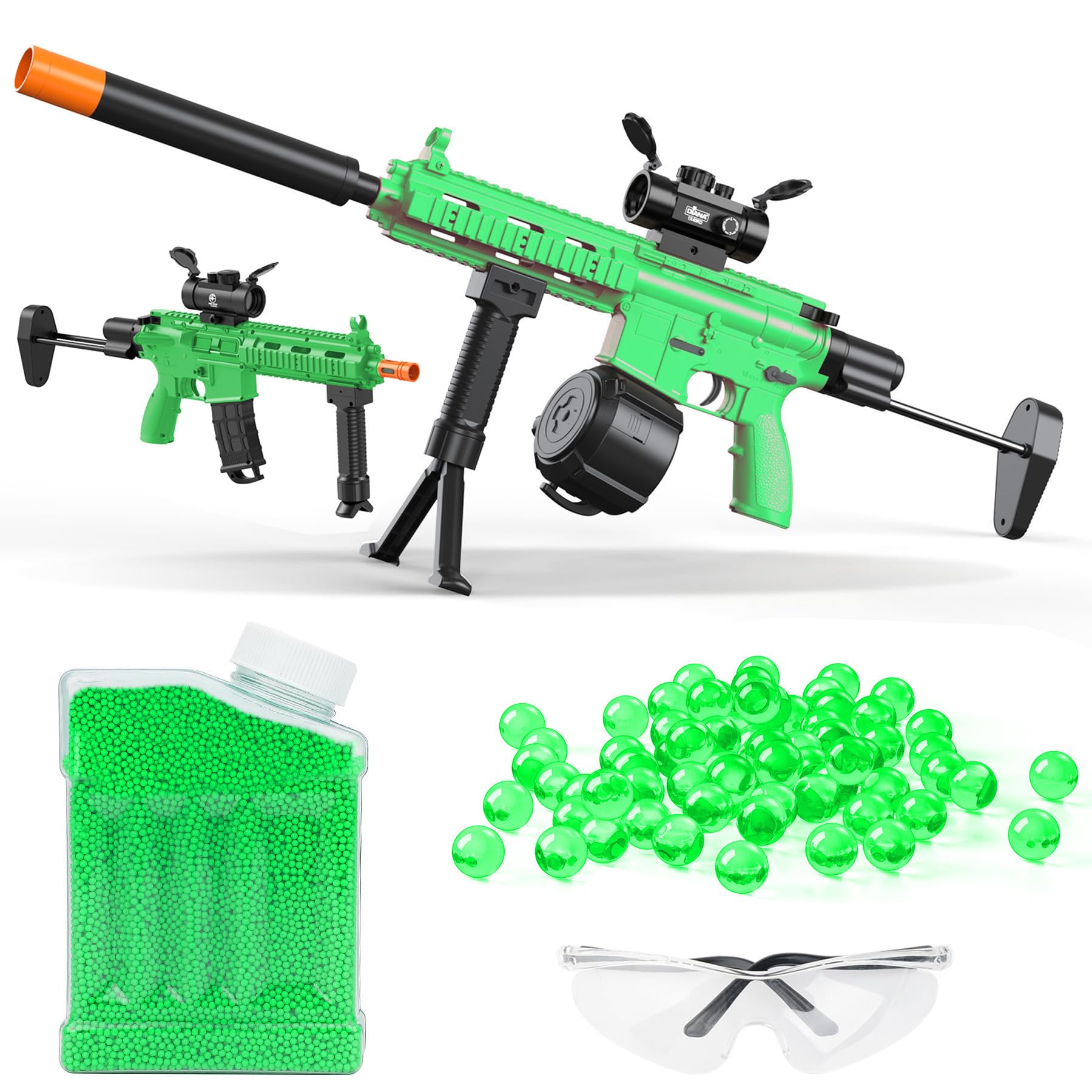 Toy Gun Blaster Sniper Toy Gun Manual & Automatic with Goggles, Toy Gun Electric, Light Green