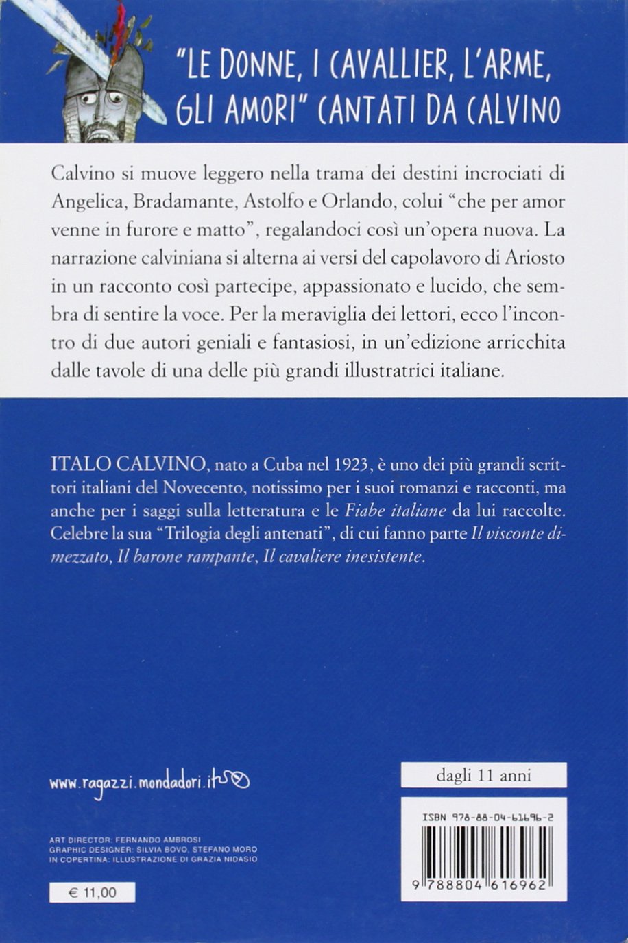 «Orlando furioso» di Ludovico Ariosto raccontato da Italo Calvino