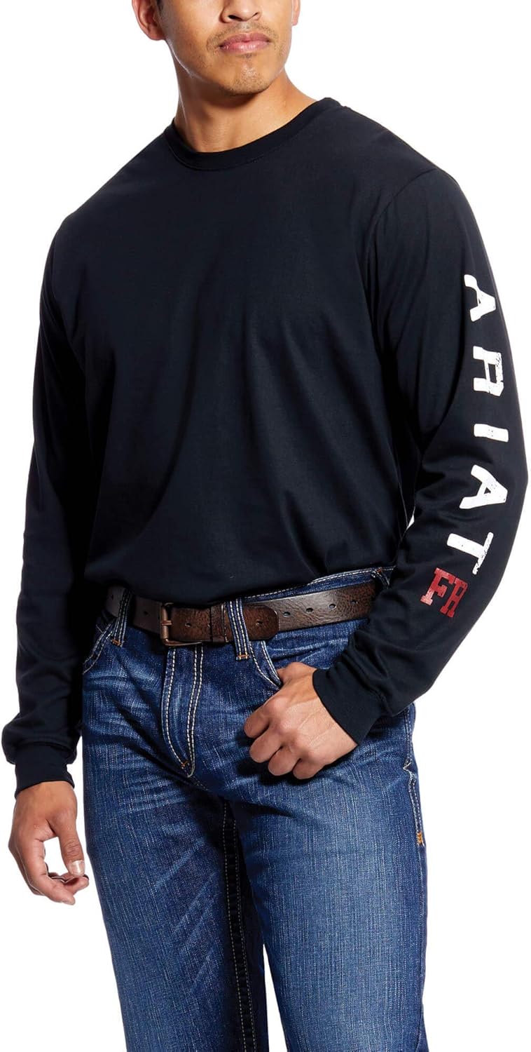 Ariat Mens Fr Roughneck Skull Logo T-Shirt - Image 2