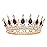 FORSEVEN Queen Crown Rhinestone Wedding Crowns and Tiaras for Women Costume Party Hair Accessories Princess Birthday Crown Crystal Bridal Crown (Gold+Purple)