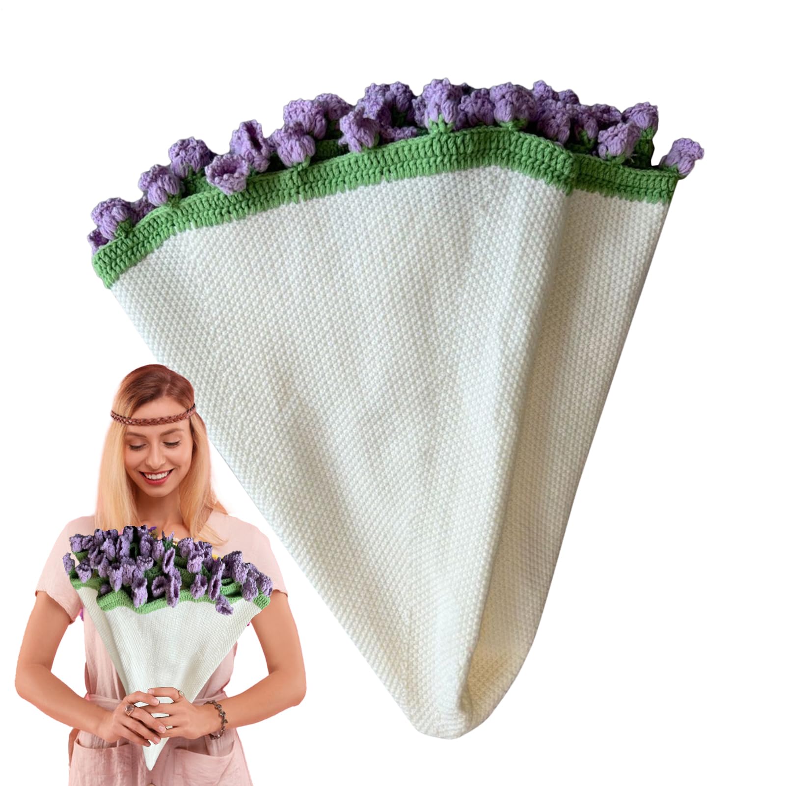 Jeté de canapé en crochet de 110 cm pour redonner vie à un canapé fatigué