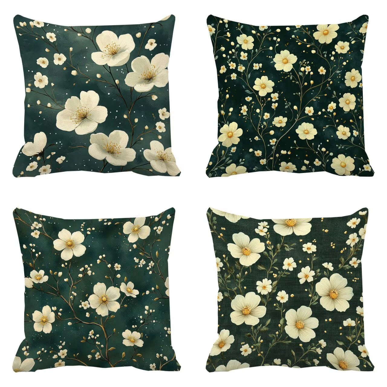 Coussin canapé vert fleurs m-411 pour rénover une chaise extérieur