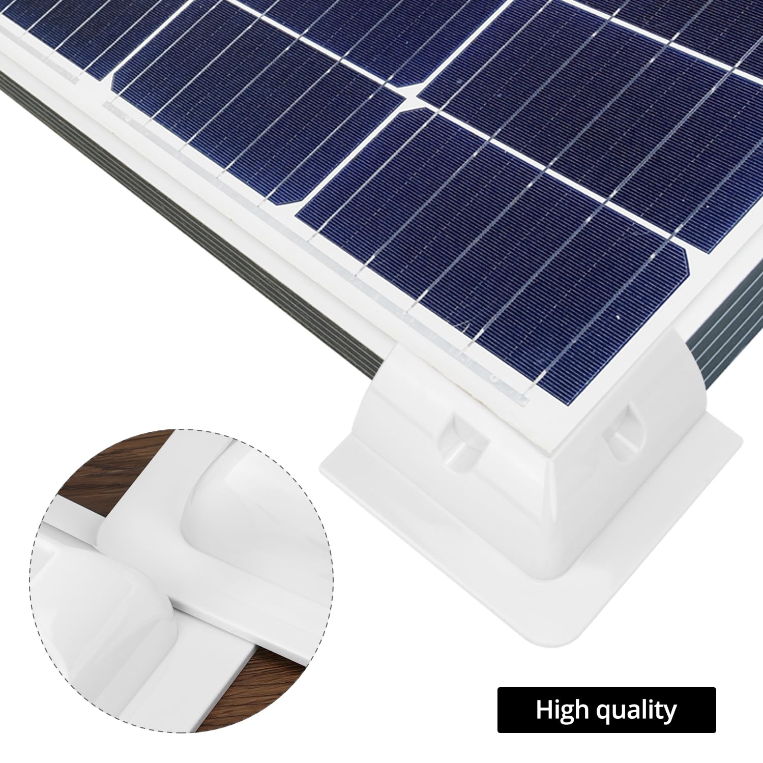 PC Solar Panel Mounting Brackets Set 4 Pieces - Waterproof