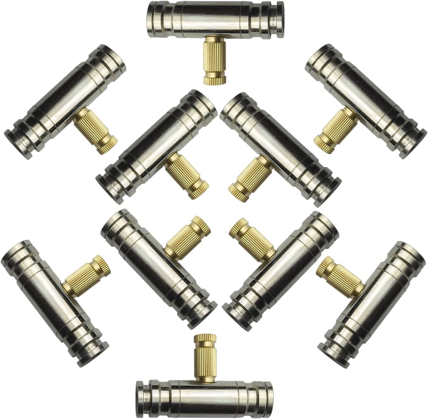 Misting Nozzles Kit Brass Mister Nozzles for Outdoor