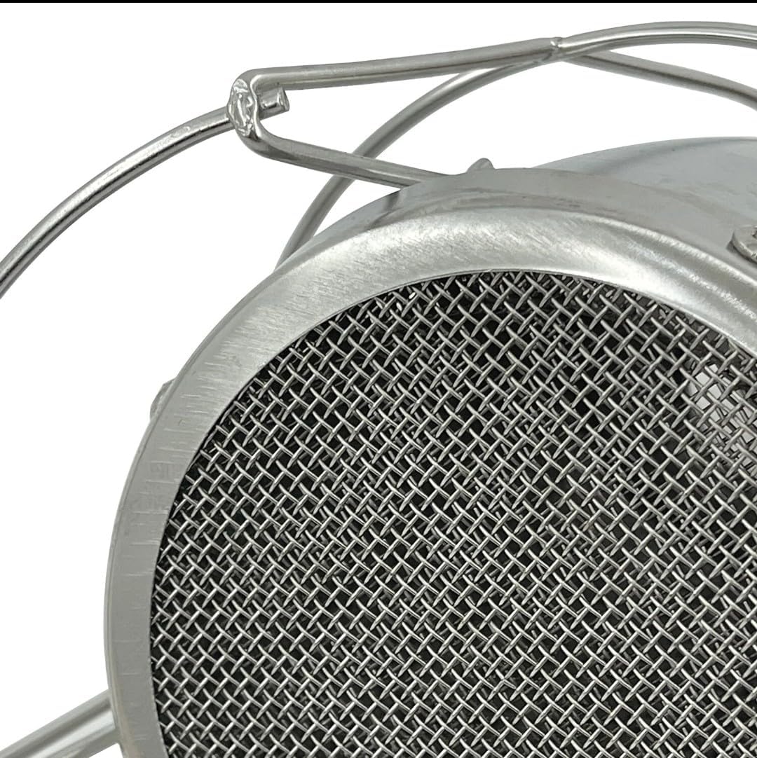 Stainless Steel Culinary Torch Head Attachment, Heat Diffuser with Protective Wire Cage