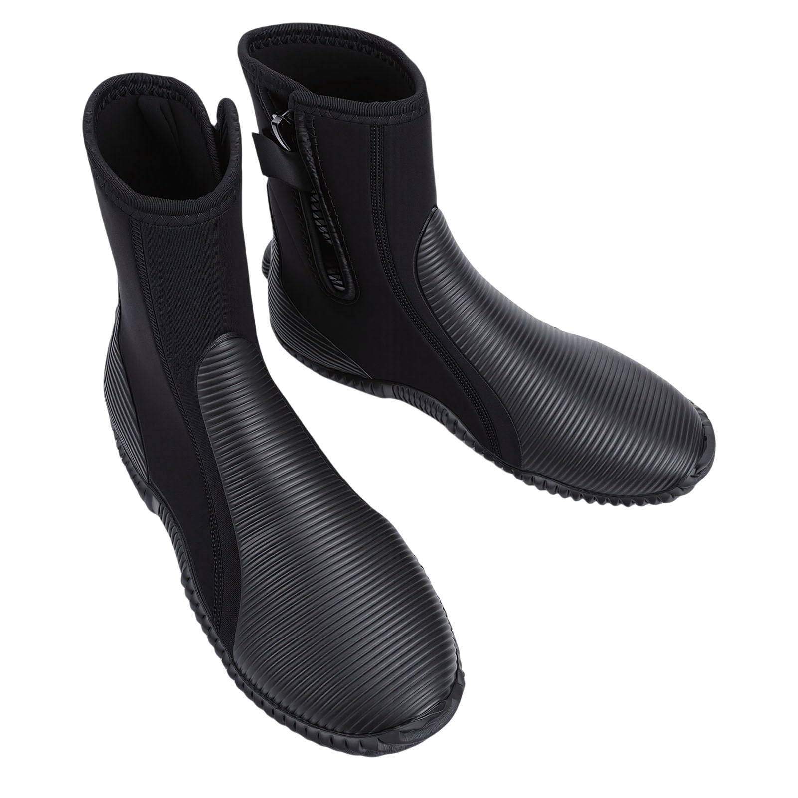 Generic Neoprenowe Buty do Nurkowania 5 Mm Odporne na Zarysowania Buty Nurkowe do Sportów Wodnych Antypoślizgowe Windsurfingu 2 Pary