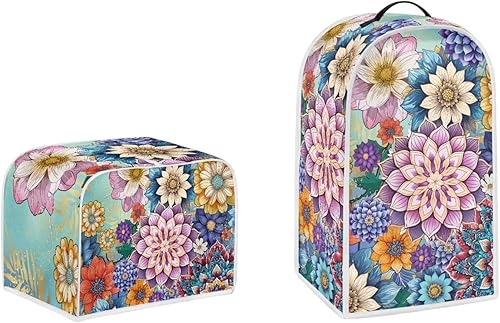 Vista 125 de doginthehole Lindos elefantes decorativos para electrodomésticos pequeños, juego de cubiertas de protección de huellas dactilares para cocina