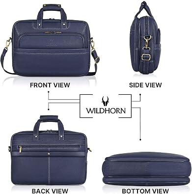 WILDHORN India Leather 16 inches Messenger Bag (MB584)