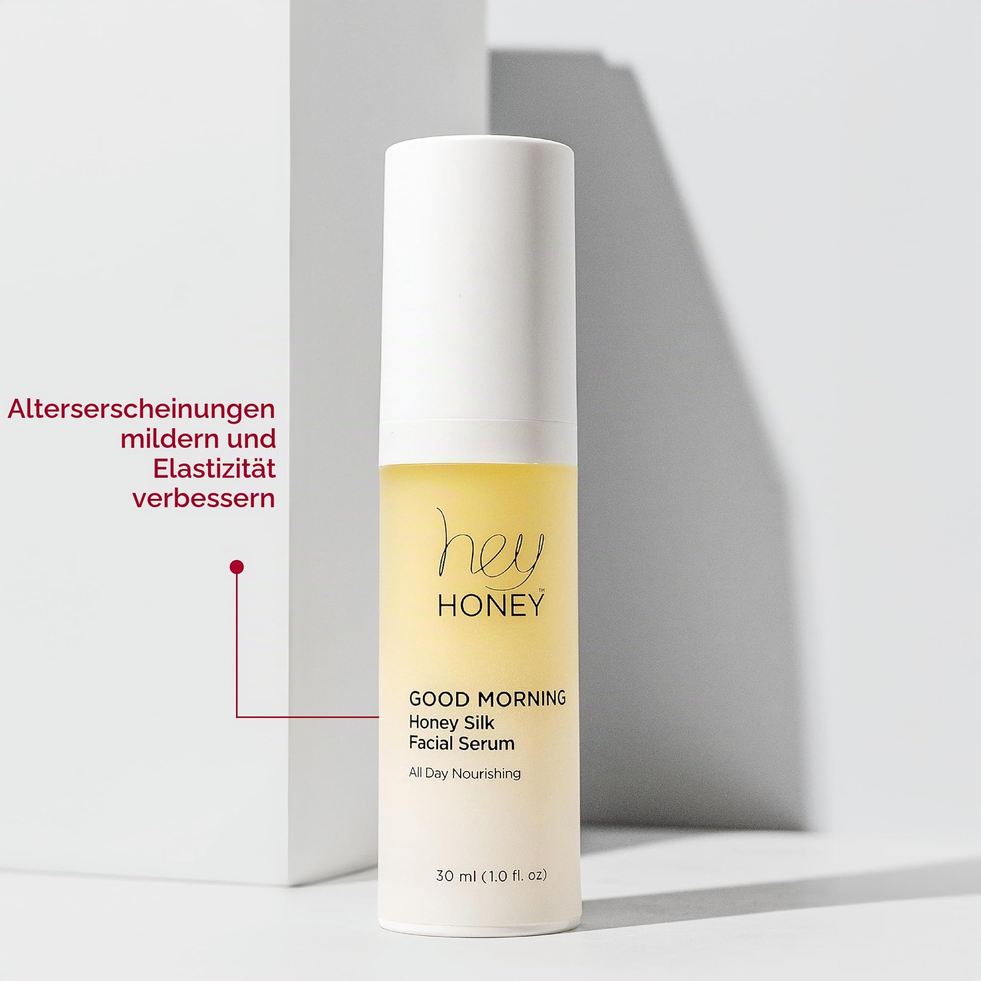 Hey Honey Skincare Good Morning Gesichtsserum für reife Haut | Schnell wirkender Hautbefeuchter und Schutz der Hautbarriere | Mit Hyaluronsäure, Retinyl | Für empfindliche Haut