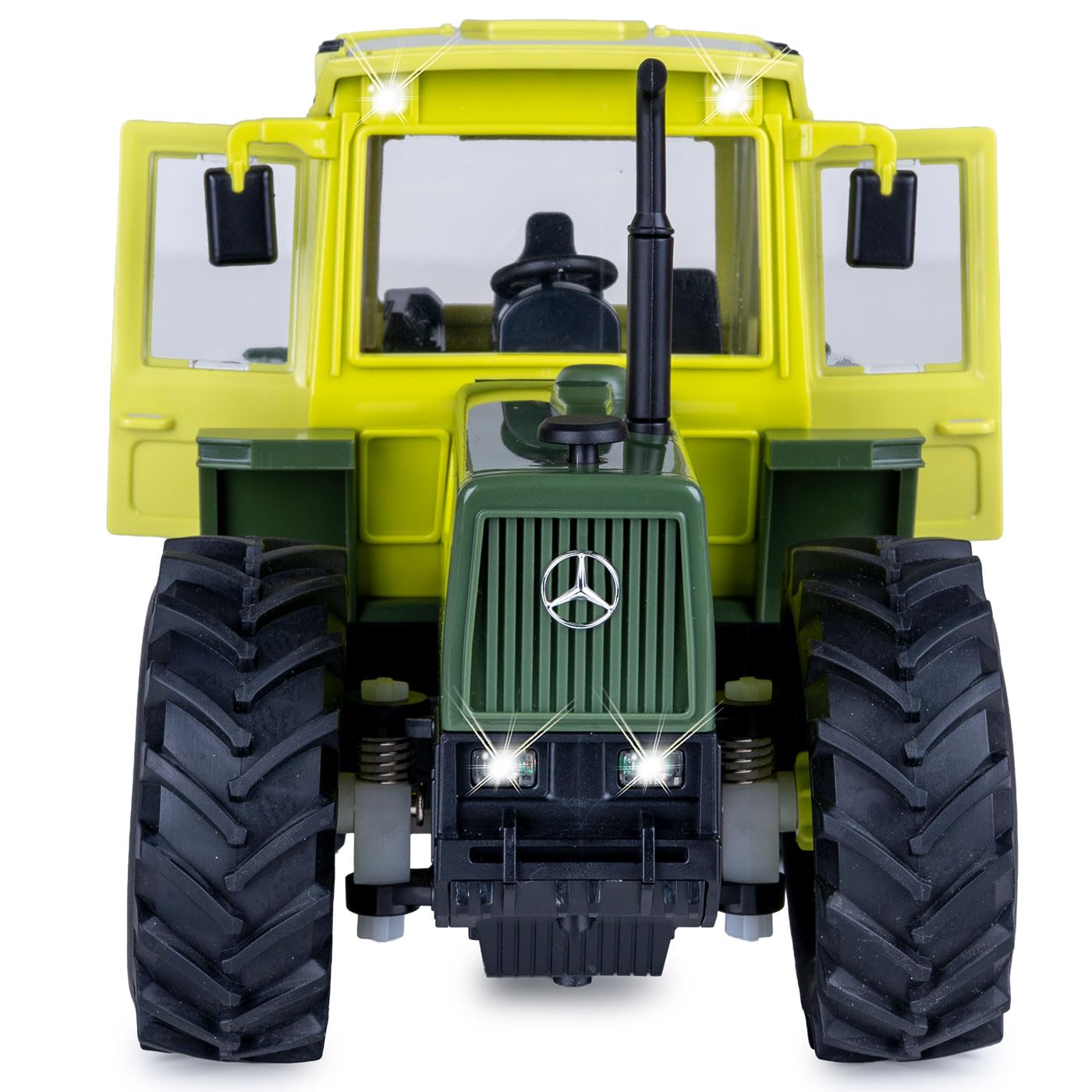 JAMARA 405341 Mercedes-Benz MB-trac 1000 1:24S-Plug 2,4 GHz Traktor Spielzeug mit Fernsteuerung und Anschluss für Anhänger und Anbaugeräte Landwirtschaft Geschenk für Kinder