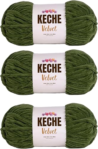 Vista 14 de Hilo de terciopelo Keche para crochet, suave chenilla voluminosa para bebé, manta Amigurumi, 100 gr (121 m) - Turquesa