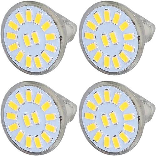 Haofy Bombillas LED MR11, 4 bombillas de 5 W de inundación, bombillas para exteriores de paisajeacentoluces de pista de interiores, blanco