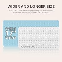 Vista 2 de OTHWAY Alfombra de Bañera Antideslizante, Alfombra de Baño de Goma Extra Larga para Bañera, Lavable a Máquina, Tapete Antideslizante para Ducha