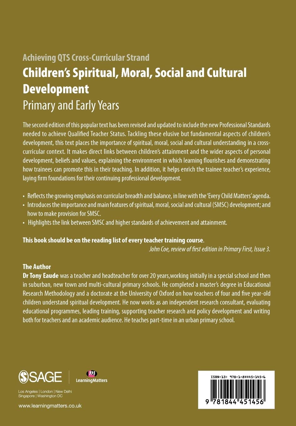 Children's Spiritual, Moral, Social and Cultural Development: Primary and Early Years