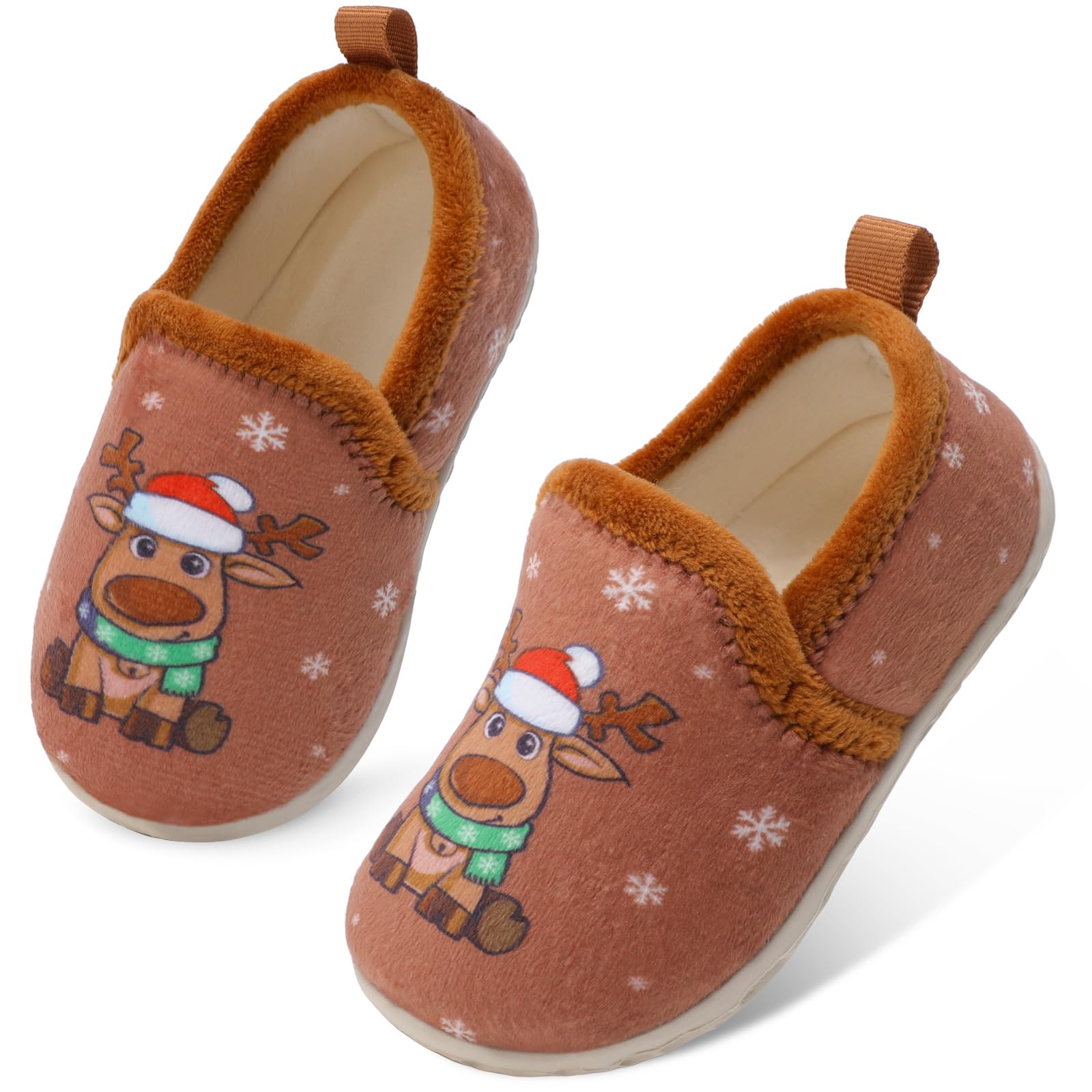 Lefflow Toddler Slippers Boys Girls House Shoes Slip on Baby Sock Shoes Lightweight Outdoor Walking Shoes