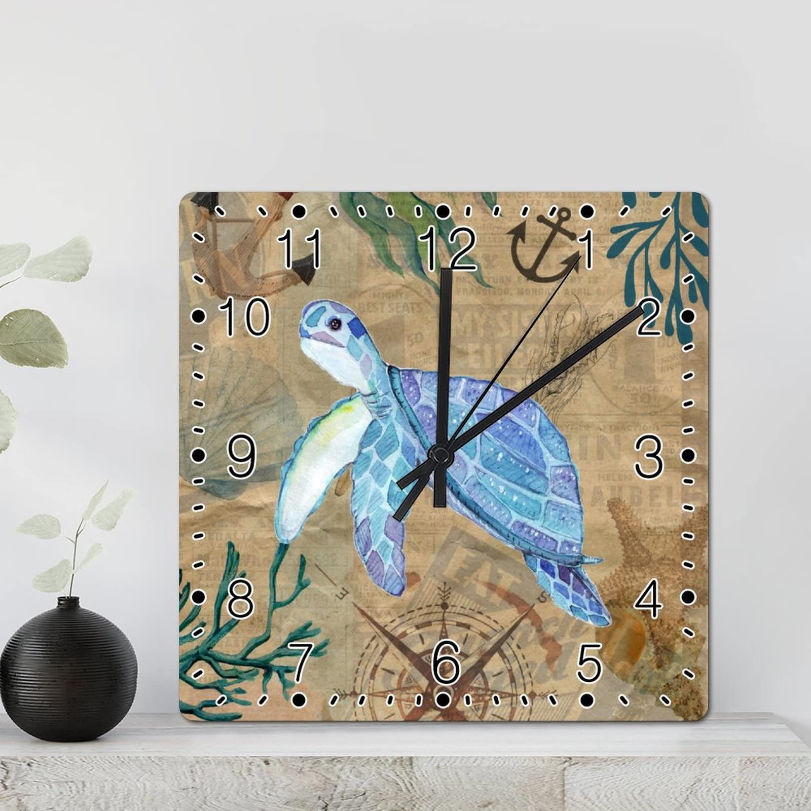 Pendule murale tortue marine pour embellir votre bureau zen