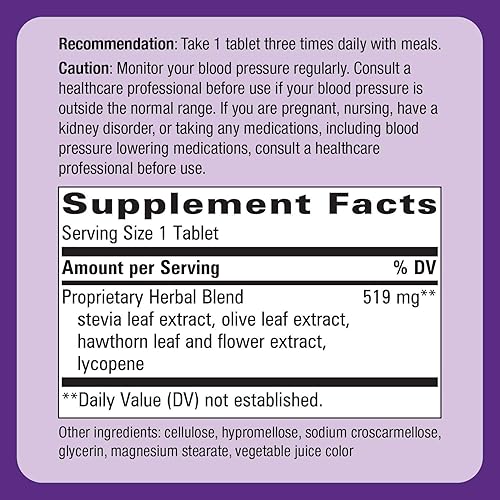 Miniatura 3 de Nature's Way BP Manager apoya la presión arterial saludable, 90 unidades