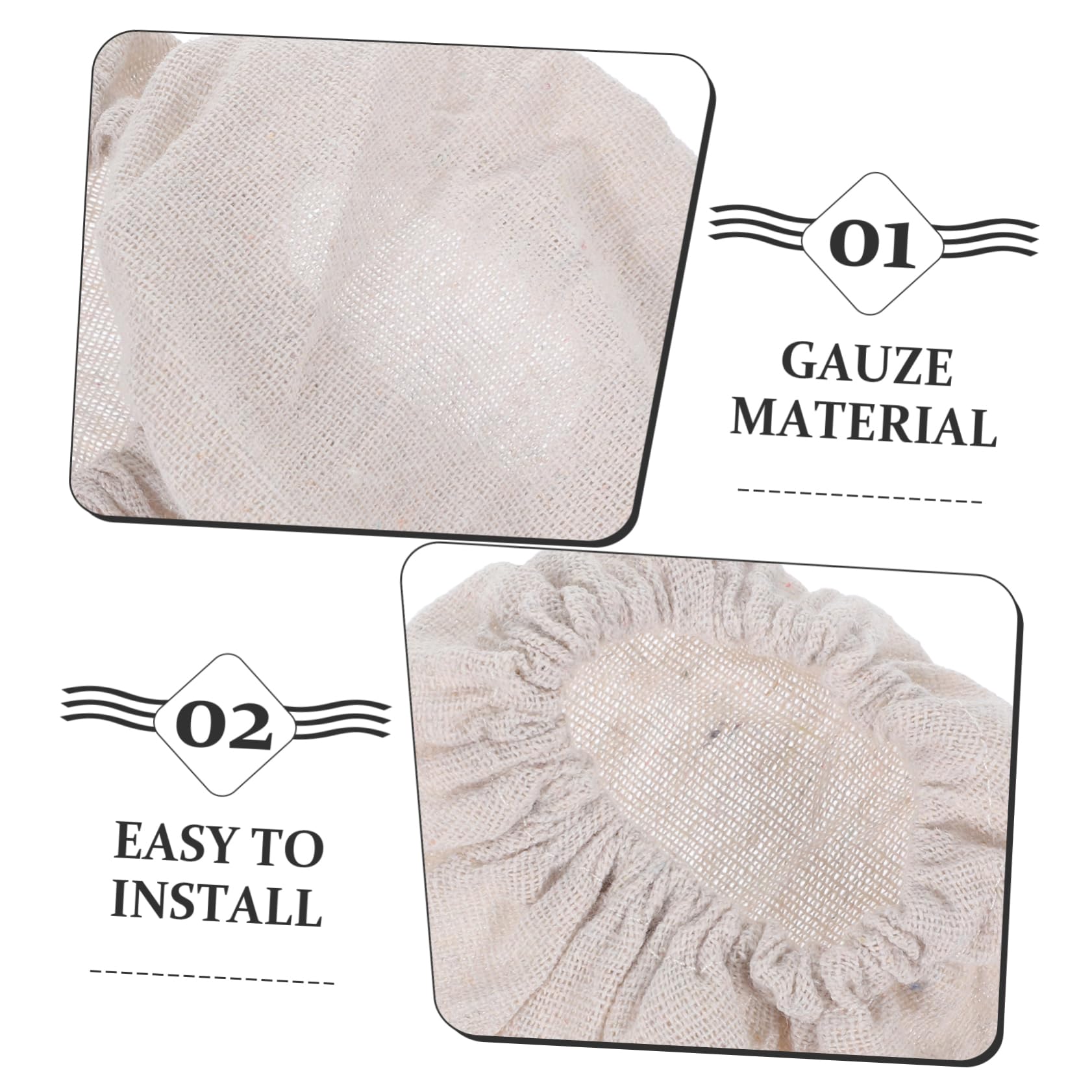 Mobestech 3 Ensembles Couvercles Toile Non Blanchie Pour Bocaux De Fermentation Lot De Couvercles Pour Pots De Démarrage Et Bouteilles 4 Pièces * 3