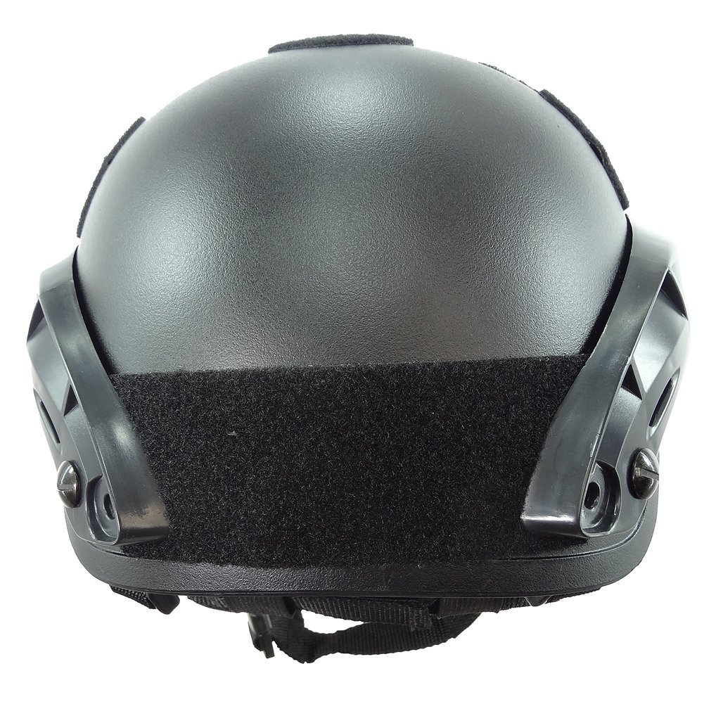 ATAIRSOFT Mich 2001 Style Casque de Protection de Combat avec Côté Rail & NVG Montage pour Airsoft Tactique Paintball Militaire Armée Chasse Noir