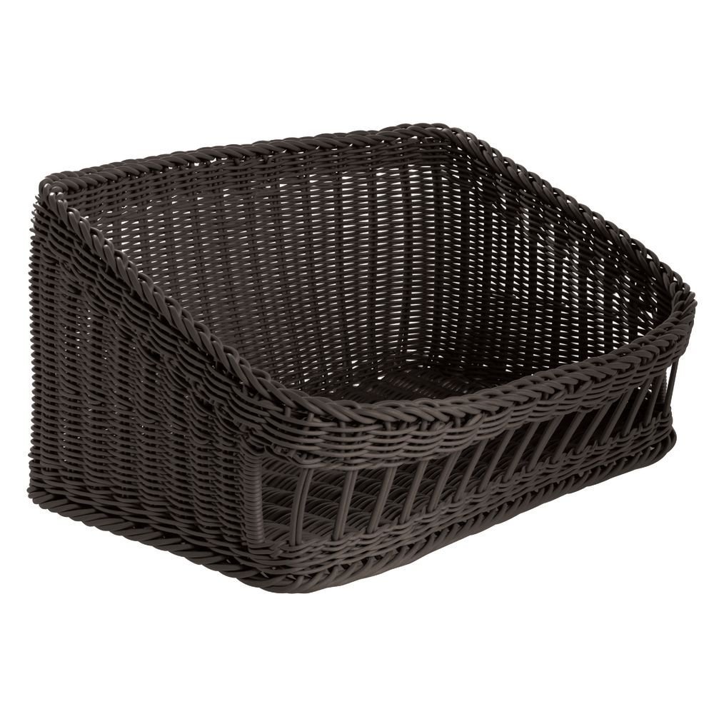 Amazon.com: HUBERT Wicker Tapered Storage Basket Black - 23 5/8