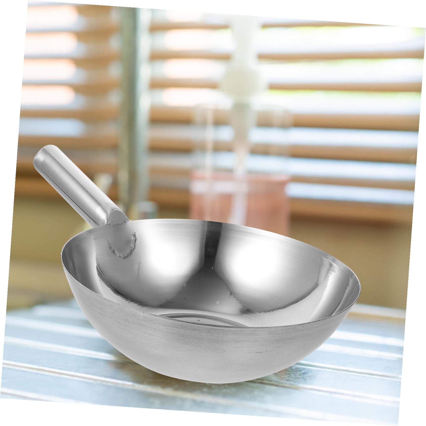 Ipetboom Mestolo per Zuppa in Acciaio Inossidabile Superficie Liscia e Resistente, Mestolo da Cucina Professionale per Cucine e Mense Argento