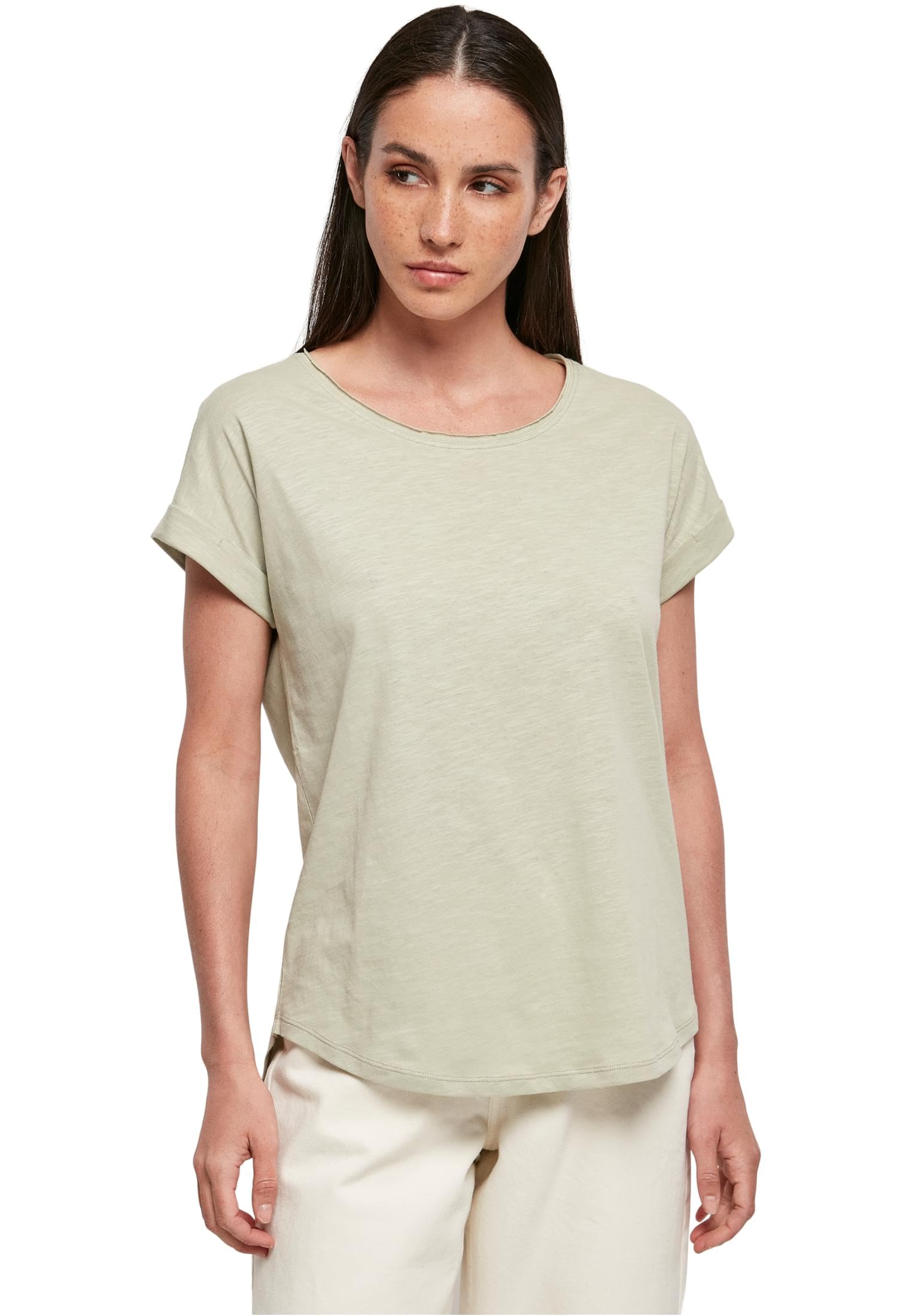 Build Your Brand Women's Vert T-Shirt Long Slub