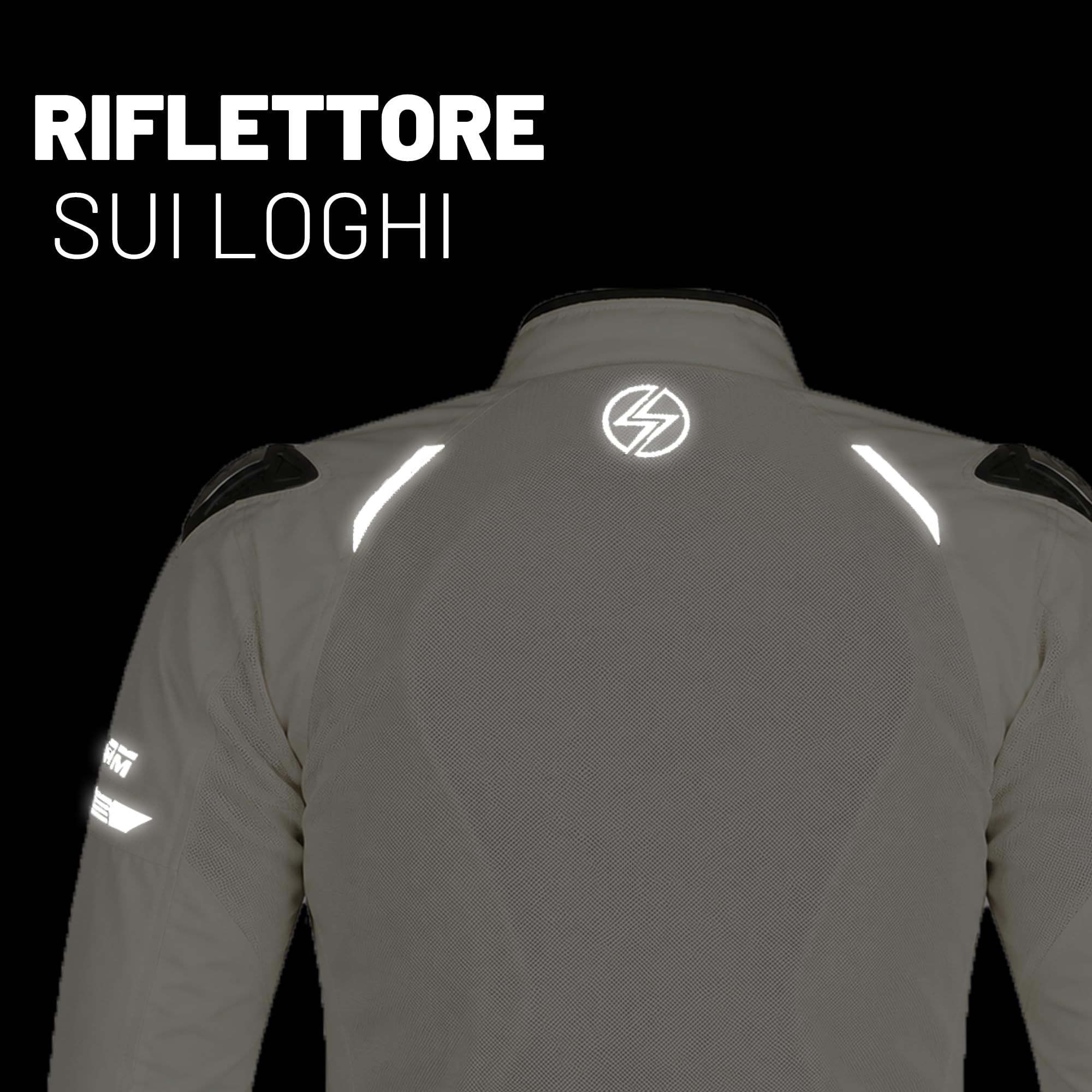 STORM Chaqueta de moto de verano para hombre con protecciones CE, homologadas, chaleco de moto de verano de malla transpirable con protector de espalda, protecciones de hombros y codos extraíbles