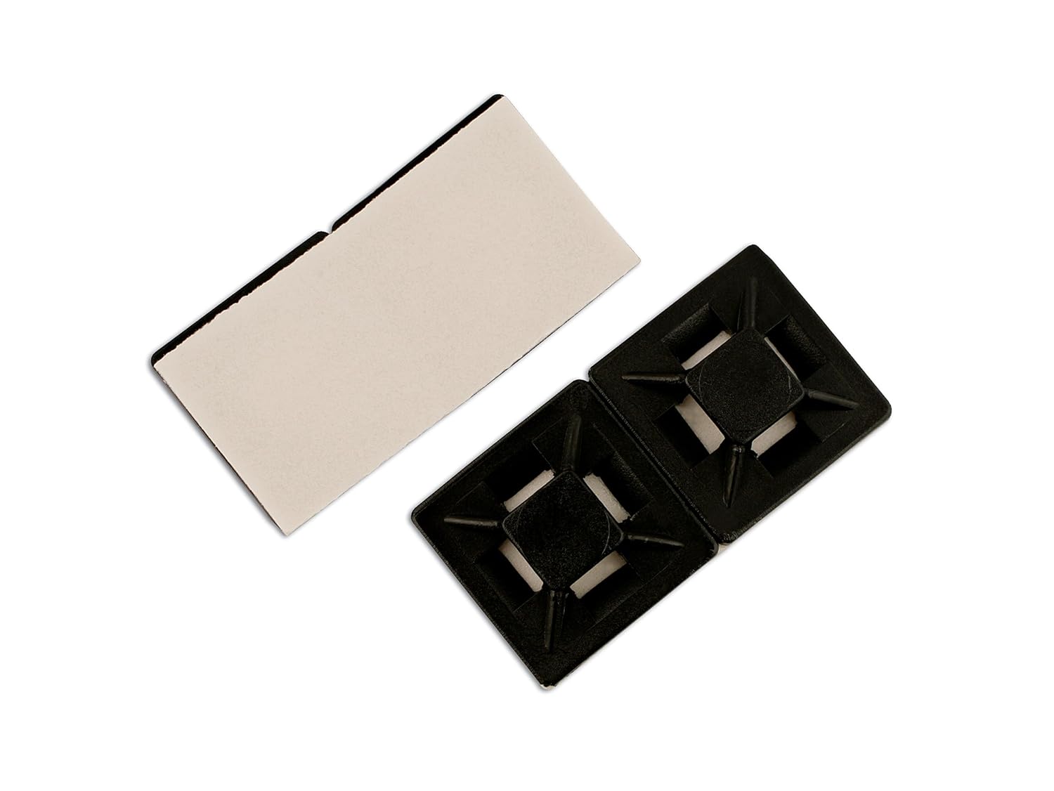 Connect 30343 Cable Tie Self-Adhesive Mounts 19mm Natural Pack 100