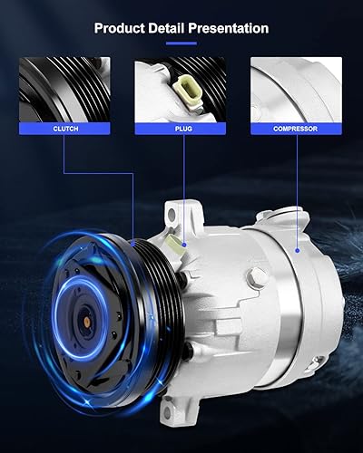 Miniatura 267 de ECCPP Compresor de CA 1997-2003 apto para Mitsubishi Montero Sport 3.0L 1999-2004 para Mitsubishi Montero Sport 3.5L Compresor de aire acondicionado