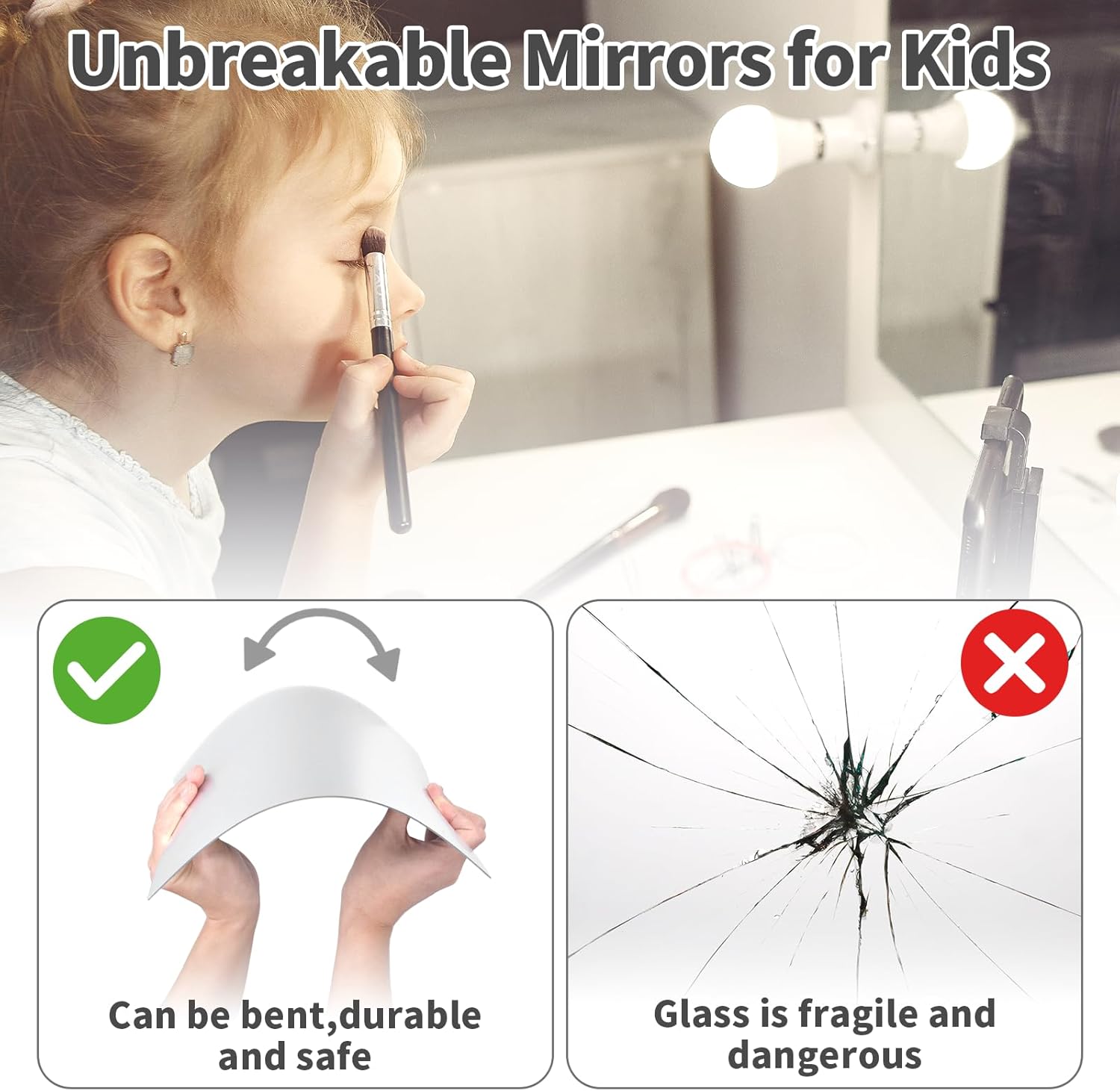 Transform Your Space: Discover the Unbreakable Acrylic Wall Mirror Set!