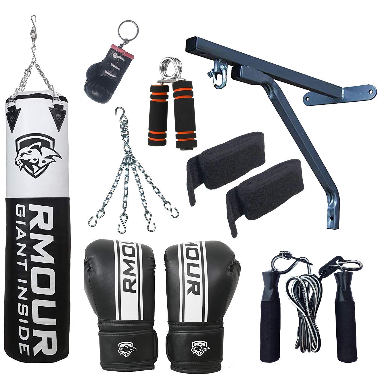 IWIN Our White PU Punch Bag for Boxing Training, UnFilled Heavy Bag Set with Punching Gloves, Chain, Wall Bracket, Great for Grappling, MMA, Kickboxing, Muay Thai, Karate, BJJ & Taekwondo (5 Feet) (B08KJLCKM4) Amazon Price History, Amazon Price Tracker